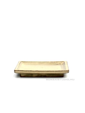Beige színű bonsai tál alátét 18 - 20 cm magas bonsai fákhoz