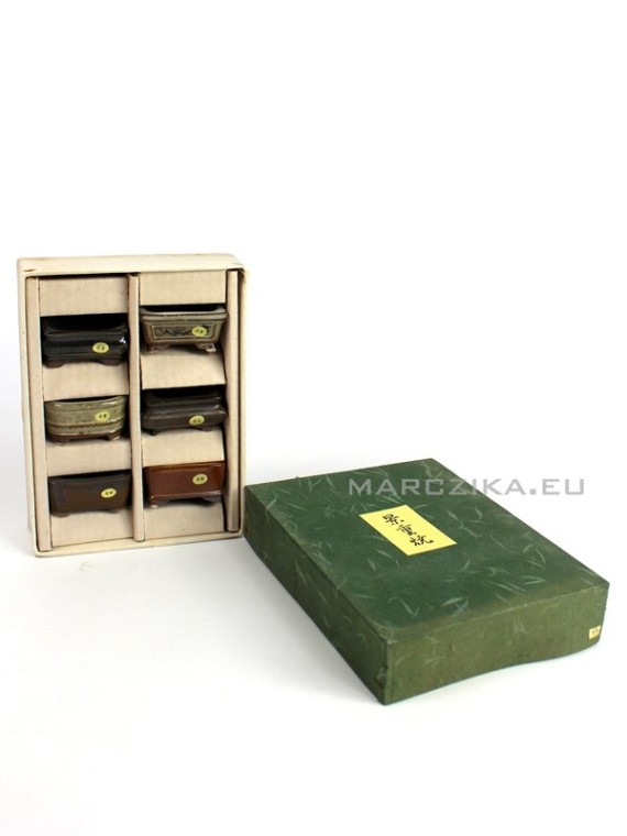 Japán mame bonsai tál szett - 6db