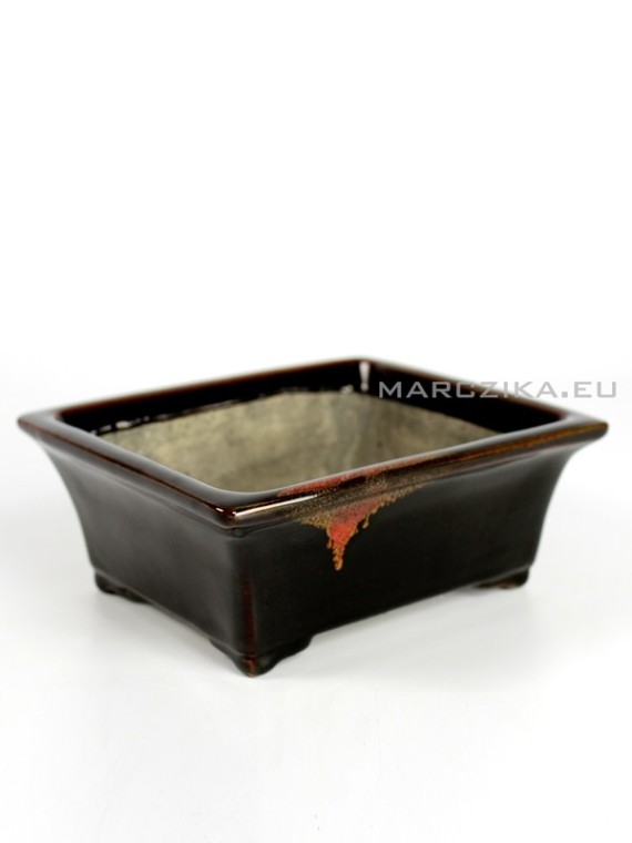 Japanese bonsai pot - Satomi Terahata 18,5 x 17 x 7,5 cm