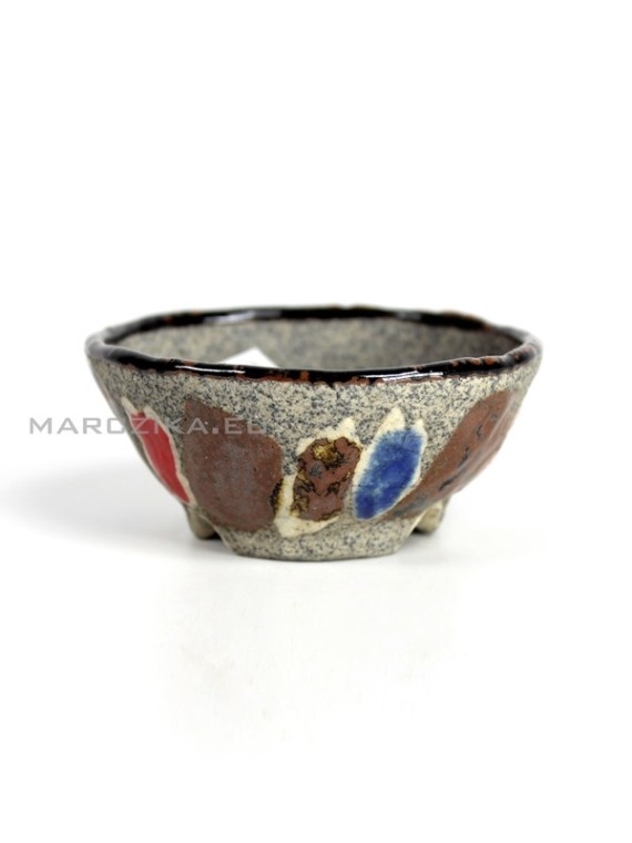 Japán bonsai tál - Echizen Bunzan - 9 x 4 cm