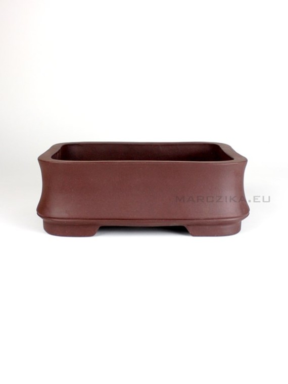 Unglazed bonsai ceramic pot - 22,5 x 17 x 8 cm