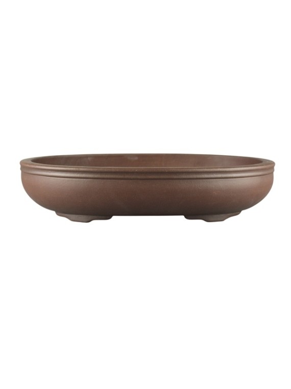 P-78 ovális kínai mázatlan bonsai tál 43 x 35 x 9