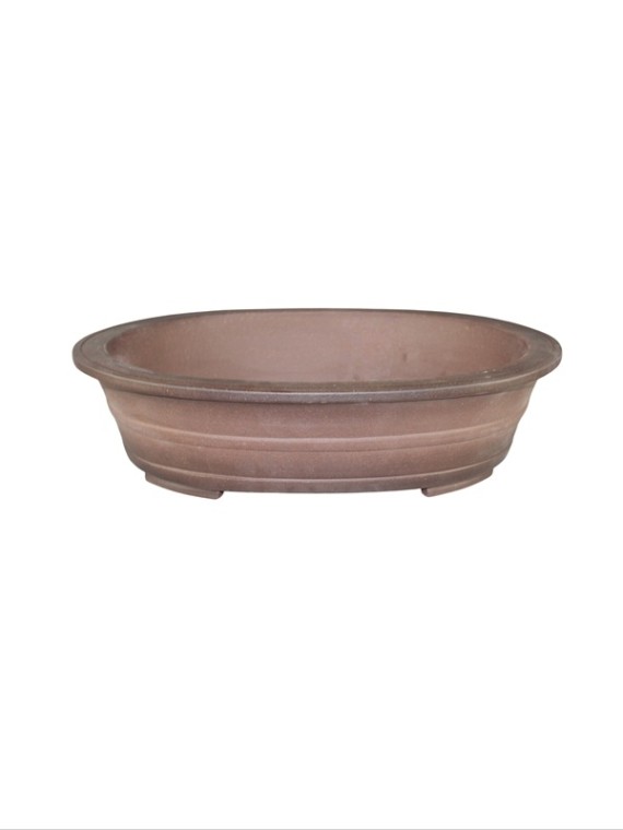 P-35 ovális kínai mázatlan bonsai tál