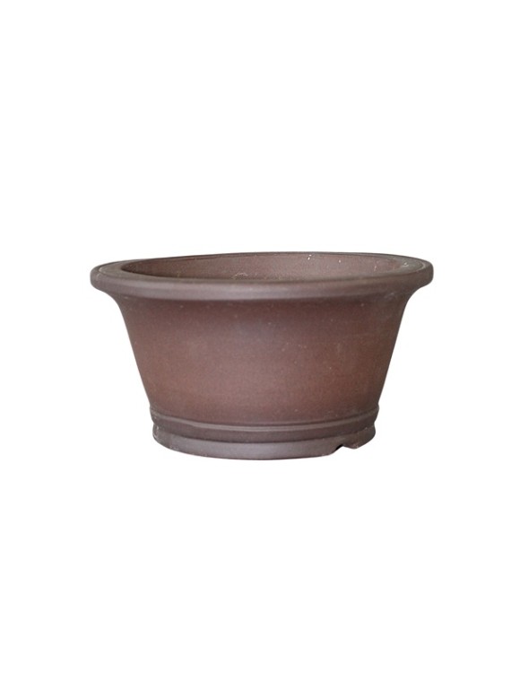 Kerek mázatlan bonsai tál 18 x 9,5