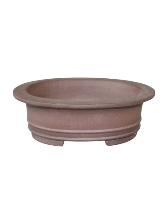 Ovális mázatlan bonsai tál 30 x 25 x 10