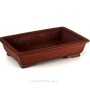 Kézzel készített mázatlan kínai bonsai tál - 33 x 23,5 x 7,5 cm