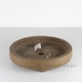 Round Tokoname bonsai pot from Japan 24 x 6 cm