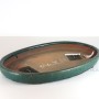 Kanton - ovális kínai mázas bonsai tál 47 x 32 x 6 cm