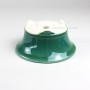 Round green glazed shohin bonsai pot 13,5 x 5,5 cm