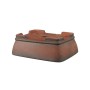 Téglalap alakú vörösesbarna lábas bonsai tál 18 x 14 x 6 