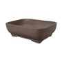 Lekerekített szélű kínai mázatlan bonsai tál 25 x 20 x 8