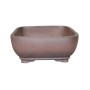 Lekerekített szélű kínai mázatlan bonsai tál 25 x 20 x 8