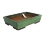 Shu - ho japán zöld bonsai tál 33 x 24 x 8